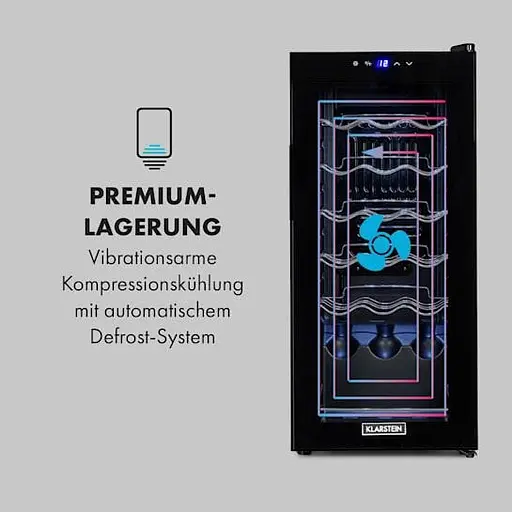 Винний холодильник Klarstein Shiraz 18 Uno (10035026) - фото 8