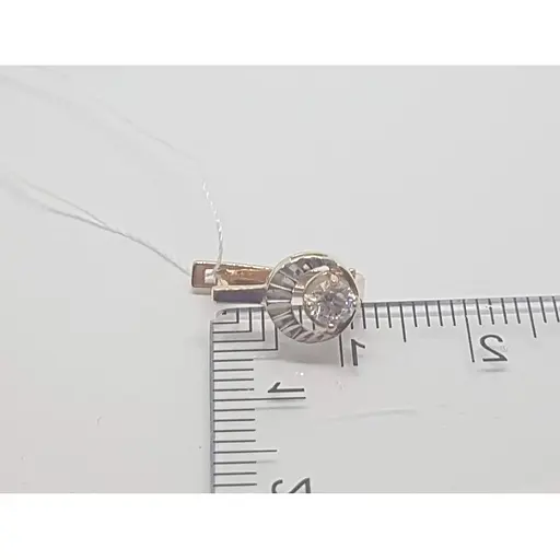 Золоті сережки Імперія золота з фіанітами. СВ874И - фото 4