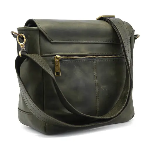 Чоловіча шкіряна сумка TARWA 25х26х8.5 см sum0025457 - фото 5