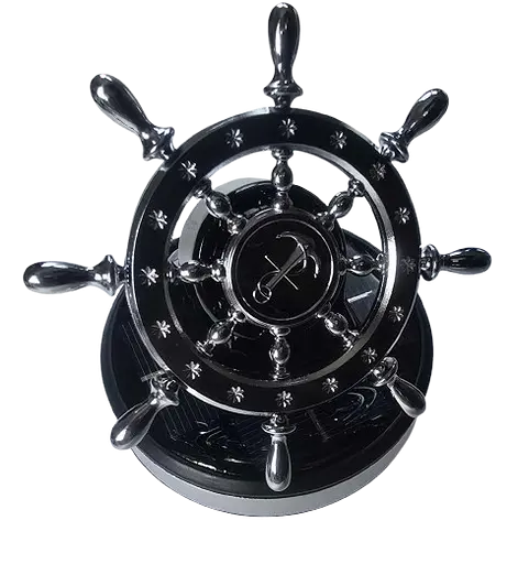 Ароматизатор автомобільний Штурвал на сонячній батареї (Сірий)