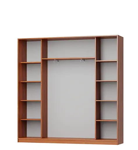 Шафа-купе тридверна MebelStar Комбо AL 3ДСП 220x45x210 см Антрацит (MBS-3154) - фото 2