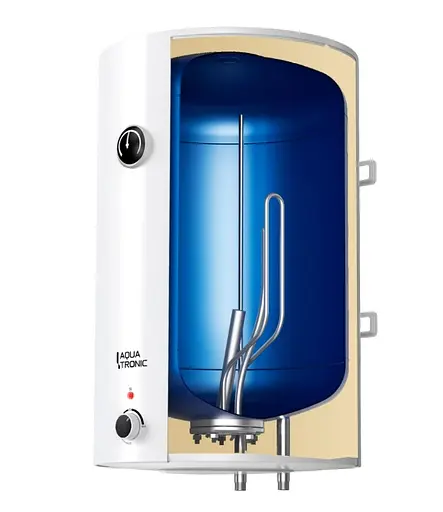 Водонагрівач електричний Aquatronic, 1500 Вт, мокрий ТЕН, 100 л універсальний, циліндричний, білий (Round W1004615 B4) - фото 4