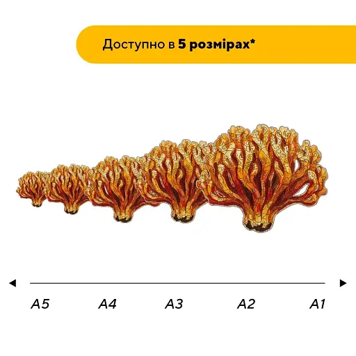 Дерев'яний фігурний пазл Рамарія, А2, Дерев'яна коробка 300+ елементів - фото 2