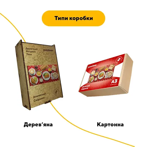 Деревянный пазл Аппетитный Завтрак, А4, Деревянная коробка 100 элементов - фото 4
