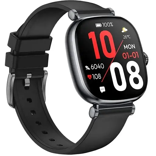 Умные часы King Wear KW269B с AMOLED экраном Черный - фото 3