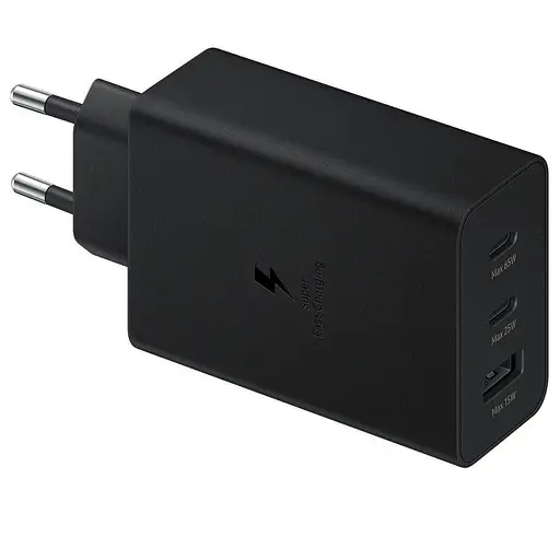 Зарядний пристрій Samsung 65W Power Adapter Trio w/o cable Black (EP-T6530NBEG) - фото 5