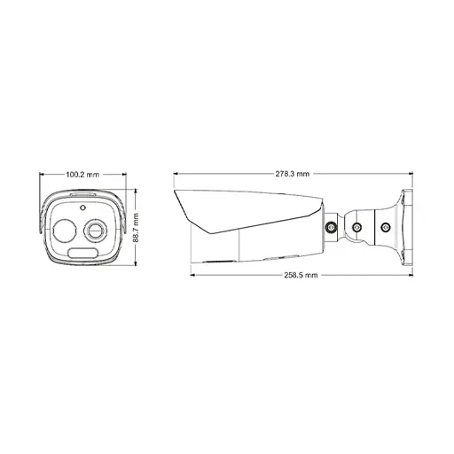 Тепловизионная IP-видеокамера TVT TD-5433E1-VT(19/PE) Thermal 384*288 f=19mm Optical 5Mp f=12mm (77-00317) - фото 2