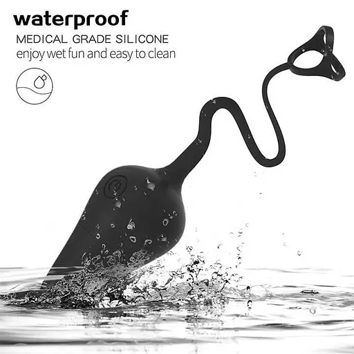 Вибромассажер простаты Funtasmo с эрекционным кольцом и пультом Д/У - фото 7