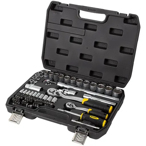 Набор торцевых насадок и бит Sigma 1/4", 1/2" 72 шт CrV mid (6003741) - фото 1