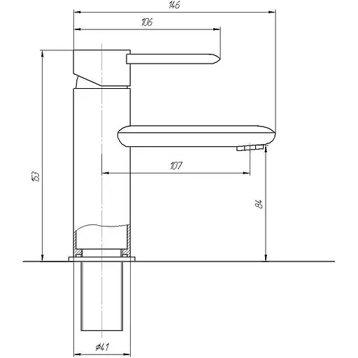 Змішувач для раковини TOPAZ CORSICA TC 16221-H48 - фото 4