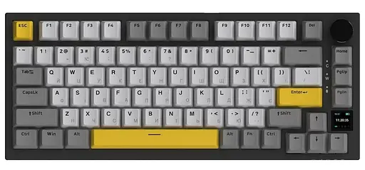 Клавиатура Ajazz AK820 PRO 75% Exploded Gift Switch Black RGB (AK820PRO-G-BGY) - фото 6