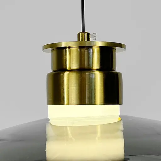 Світильник із подвійним графітовим плафоном Ø 30 см | Арт. AA458-300 GD+Grey | Line F - фото 4