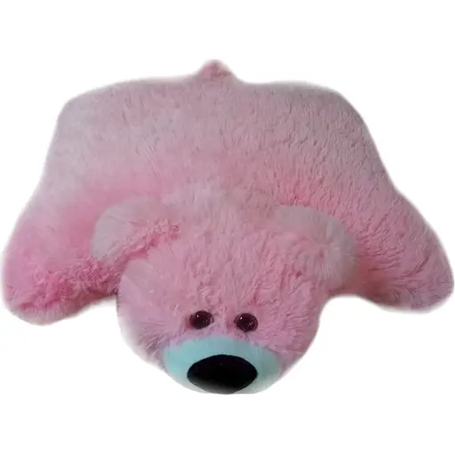 Подушка ведмедик Alina 45 см рожева