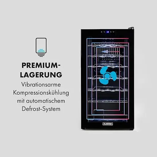 Винный холодильник Klarstein Shiraz 28 Uno 74 л (10035029) - фото 6