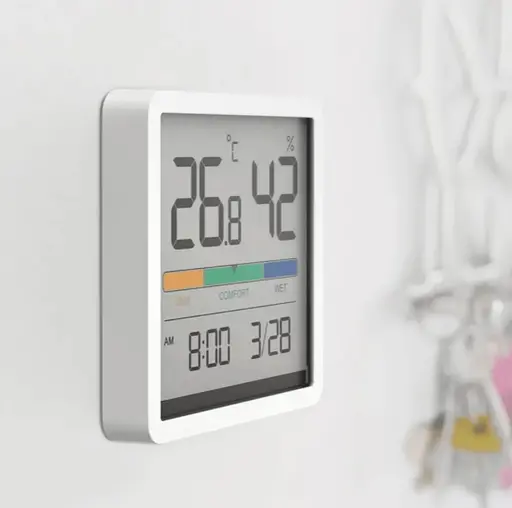 Годинник-термогігрометр Miiiw Temperature Humidity Clock (NK5253) білий [58021] - фото 3