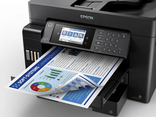 Epson БФП ink color A3 EcoTank L15160 32_32 ppm Fax ADF Duplex USB Ethernet Wi-Fi 4 inks Pigment - фото 2