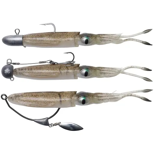 Силикон Savage Gear 3D Swim Squid 95 мм 5.0g Green Eye (4 шт/уп) - фото 2
