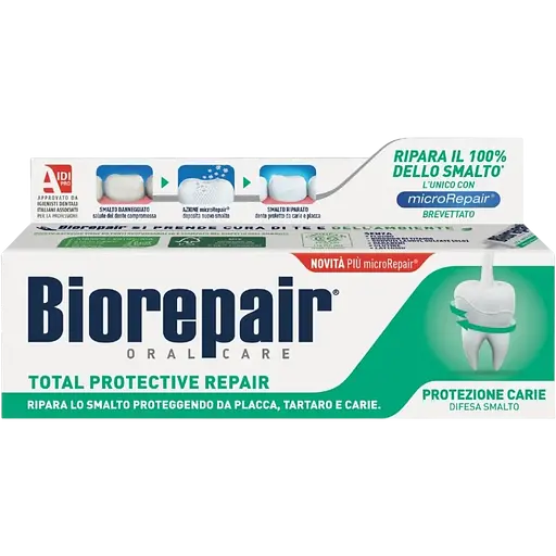 Набір: зубна паста Biorepair Інтенсивне нічне відновлення 75 мл + зубна паста Biorepair Абсолютний захист та відновлення 75 мл - фото 3