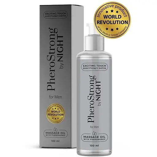 Олія для масажу PheroStrong Massage Oil by Night, 100 мл - фото 2
