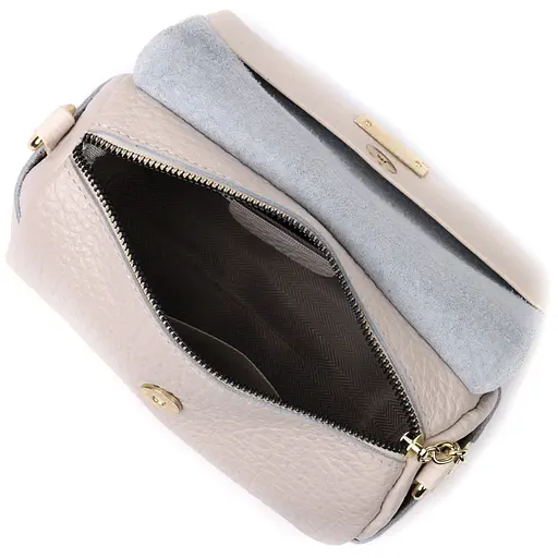 Женская кожаная сумка Vintage с оригинальным плечевым ремнем 20.5х13х9.5 см sum0029005 - фото 7