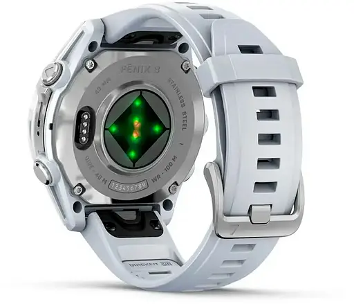 Смарт-годинник Garmin Fenix 8 43mm AMOLED Silver with Whitestone Silicone Band (010-02903-00) - фото 2
