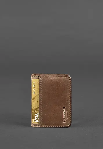 Кожаная обложка для ID-паспорта и водительского заседания 4.0 темно-коричневая - фото 4