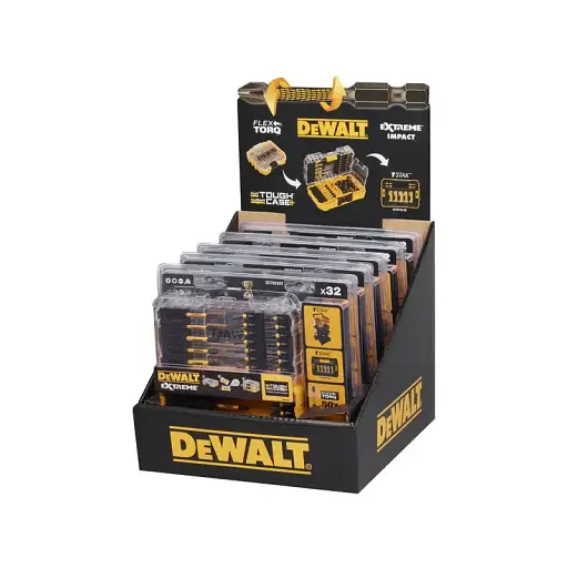 Набір біт і насадок DeWalt Extreme Flextorq Phillips Pozidriv Torx, Slotted, Ph2, Pz1, Pz2, Pz3, T15, T20, T25, T30, SL6, L=25, 57, 85 мм, 32 шт. кейс (DT70743T) - фото 4