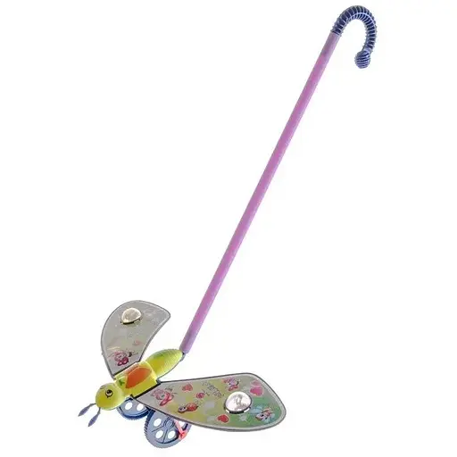 Бабочка каталка с ручкой