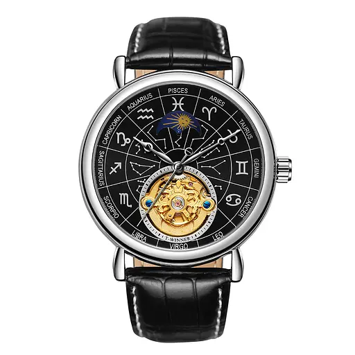 Наручные часы мужские 8271 Silver-Black Winner acs0029762