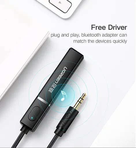 Bluetooth-адаптер Ugreen CM107 Bluetooth 5.0 TV Transmitter 3,5 мм mini-jack (40761) - фото 4