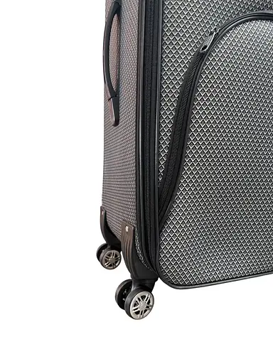 Валіза Тканинна (Impertex) Велика (L) Водонепроникна на 4 Подвійних Колесах 120 л Розширенням TK003-L - фото 4