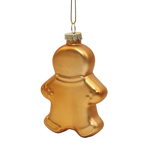 Елочное украшение "Имбирный пряник" золотой, 6,5*2,3*9,7 см, YQ1408979 - фото 2