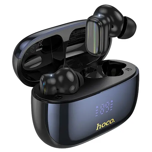Наушники HOCO EQ20 Rhyme true wireless ANC+ENC шумоподавления BT гарнитура Black - фото 1