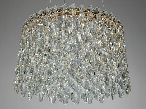 Світлодіодна підвісна люстра Diasha 52 Вт золото - фото 4