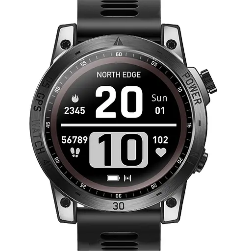 Умные часы North Edge CrossFit GPS Black с компасом