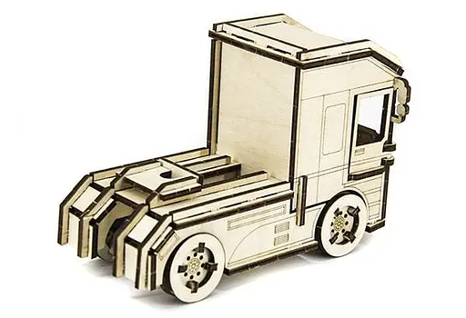 Дерев'яний конструктор Вантажівка DAF 93 деталі - фото 8