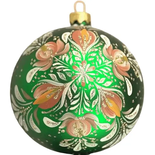 Ялинкова прикраса Санта Шоп Квіткова крижинка скло (4820001154337)