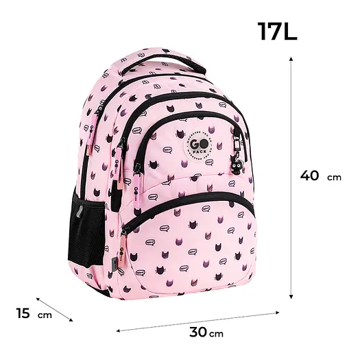 Рюкзак GoPack Education 175M-1 Meow Cats Розовый (GO26-175M-1) - фото 2