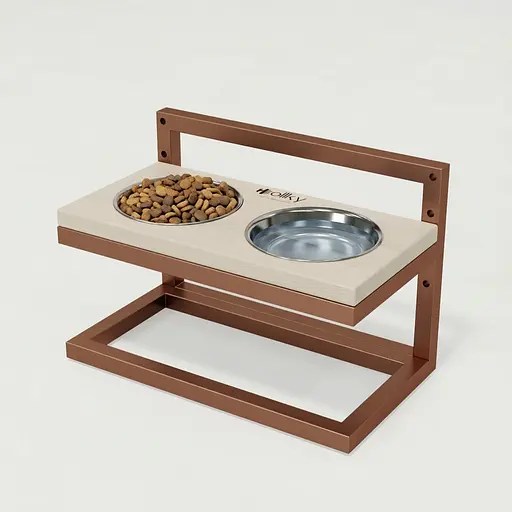 Hollky Flex S — миски на регульованій підставці для маленьких собак (2 × 0.450 л)