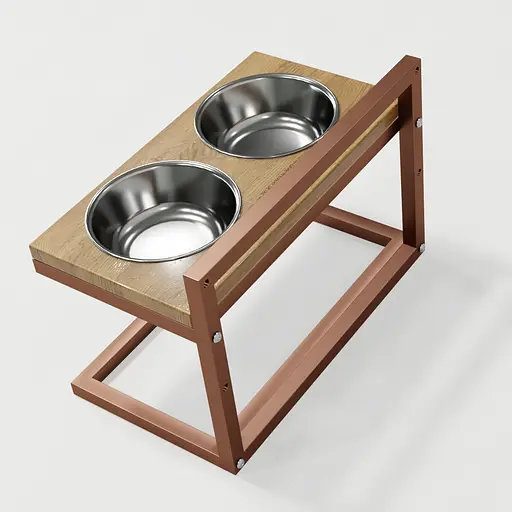 Hollky Flex M — миски на регульованій підставці для середніх собак (2 × 0.85 л) - фото 8