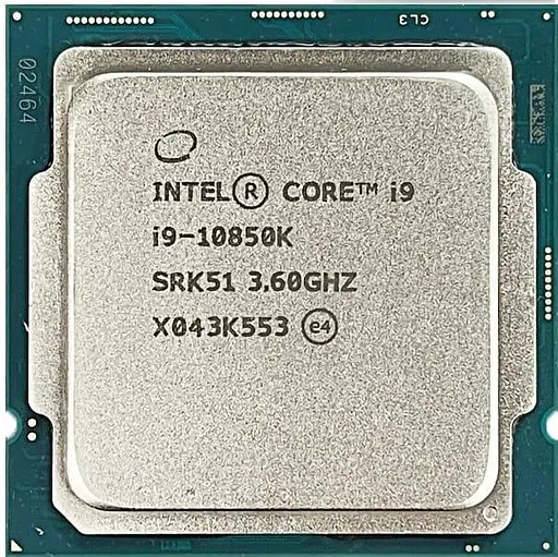 Процессор Intel Core i9 10850K (CM8070104608302) (Socket 1200, 20T, 5.2 ГГц, Tray) Б/у - фото 1