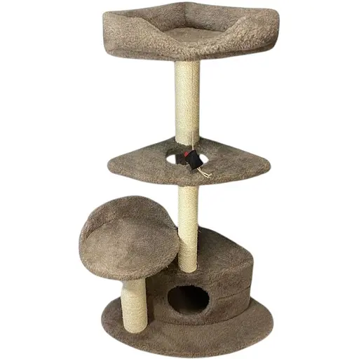 Дряпка Природа Містечко для котів кутова 55х56х117 см [CD] в асортименті - фото 1