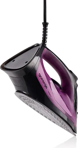 Gorenje Утюг Gorenje, 2400Вт, 450мл, паровой удар -40гр, постоянный пар - 180гр, автовыключение, керам. подошва, бордовый - фото 6