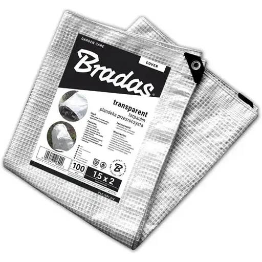 Тент армований Bradas LENO CRISTAL прозорий  100 г/м² 6 х 10 м PLC1006/10 - фото 1