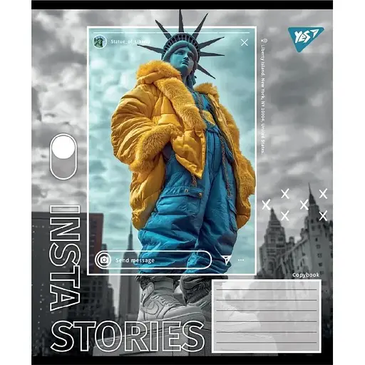 Зошит учнівський "Insta Storys" Yes 767945 48 аркушів Різнокольоровий - фото 1