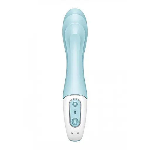 Вібратор Satisfyer Air Pump Vibrator 5+ 21 см блакитний - фото 5