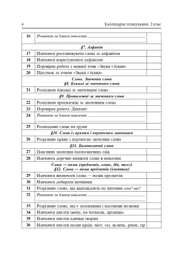 Календарне планування. 2 клас. 1 семестр - фото 5
