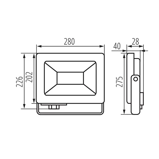 Прожектор с диодами Kanlux LED ANTEM LED 100W-NW B (33204) - фото 9