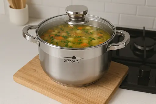 Кастрюля с крышкой с индукционным дном "Classico" 4.7л - фото 2