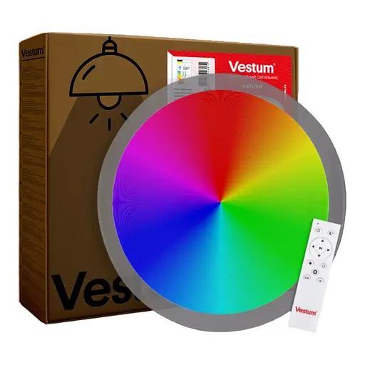 Cветильник SATURN звездное небо 60W 425*60мм 3000К-6500К RGB с ДУ